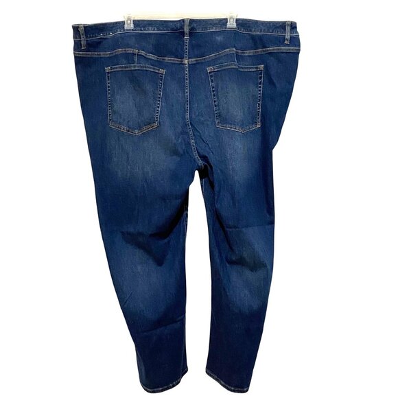 Lane Bryant High Rise Straight Leg Jeans Womens 38/40 Flex Magic Waistband Plus - Picture 3 of 7